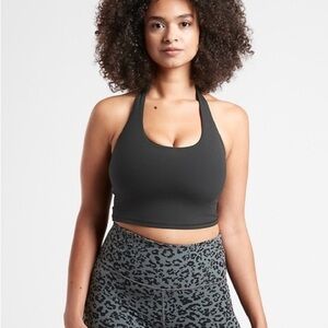 Athleta Halter Crop Bra Tank Top